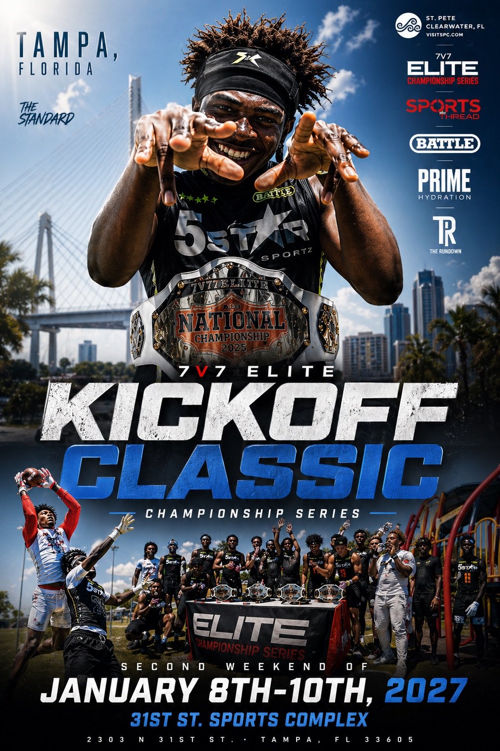 7v7 Elite Kickoff Classic event flyer