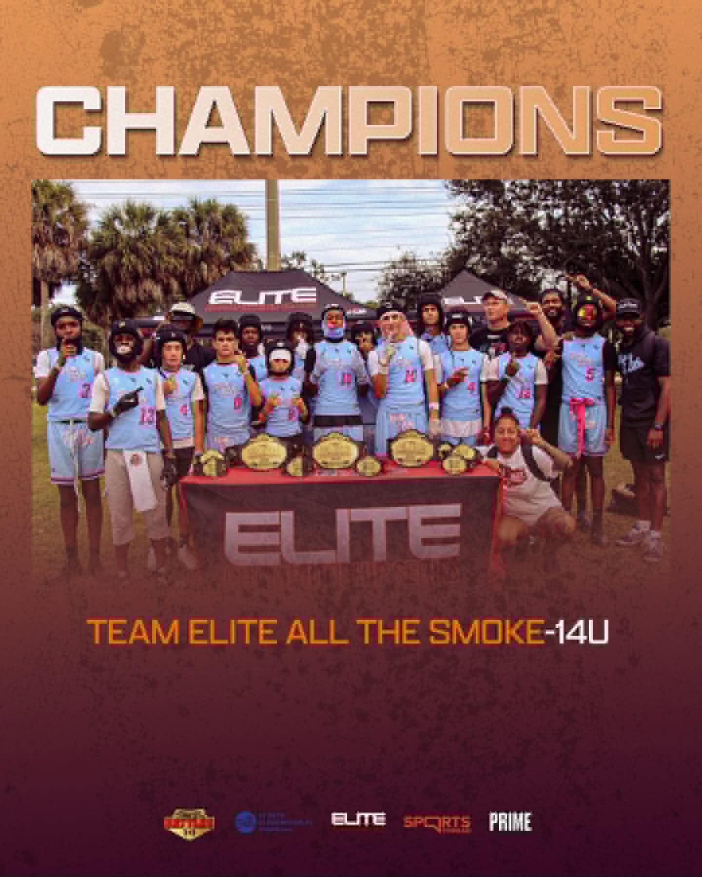14U Champions — Team Elite All The Smoke